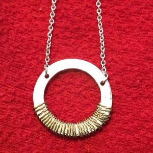 Wrapped disk necklace